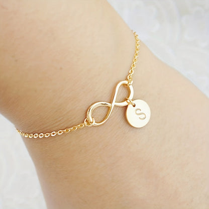 1pc Golden 26 Letter Bracelet